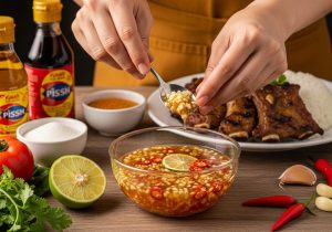 cách làm nước mắm ăn cơm sườn