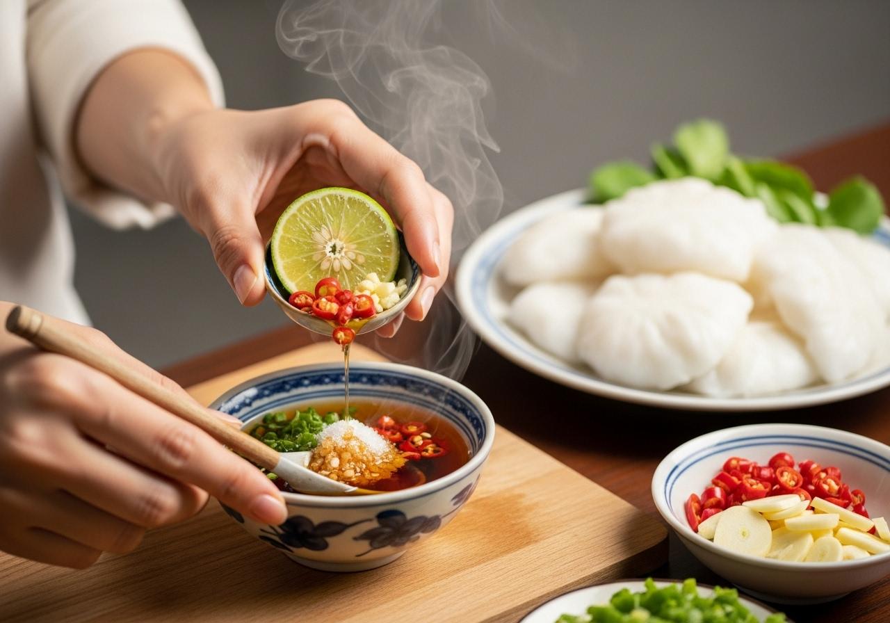 cách làm nước mắm bánh ướt quảng trị