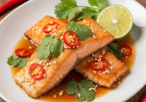 cách làm cá hồi chiên nước mắm