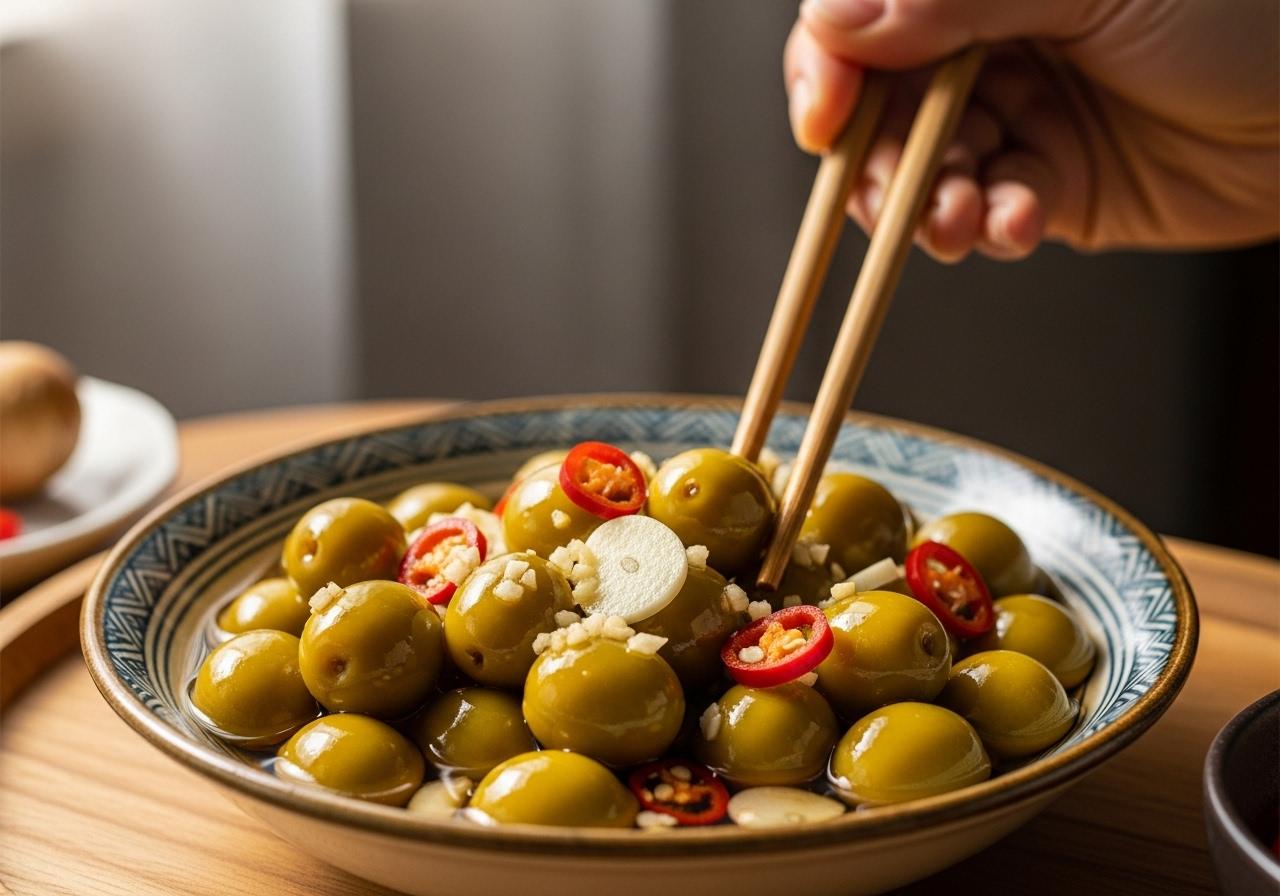 cách làm cà na ngâm nước mắm