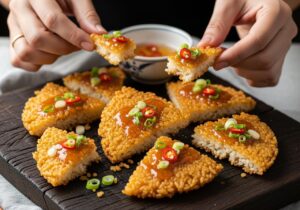 cách làm cơm cháy nước mắm