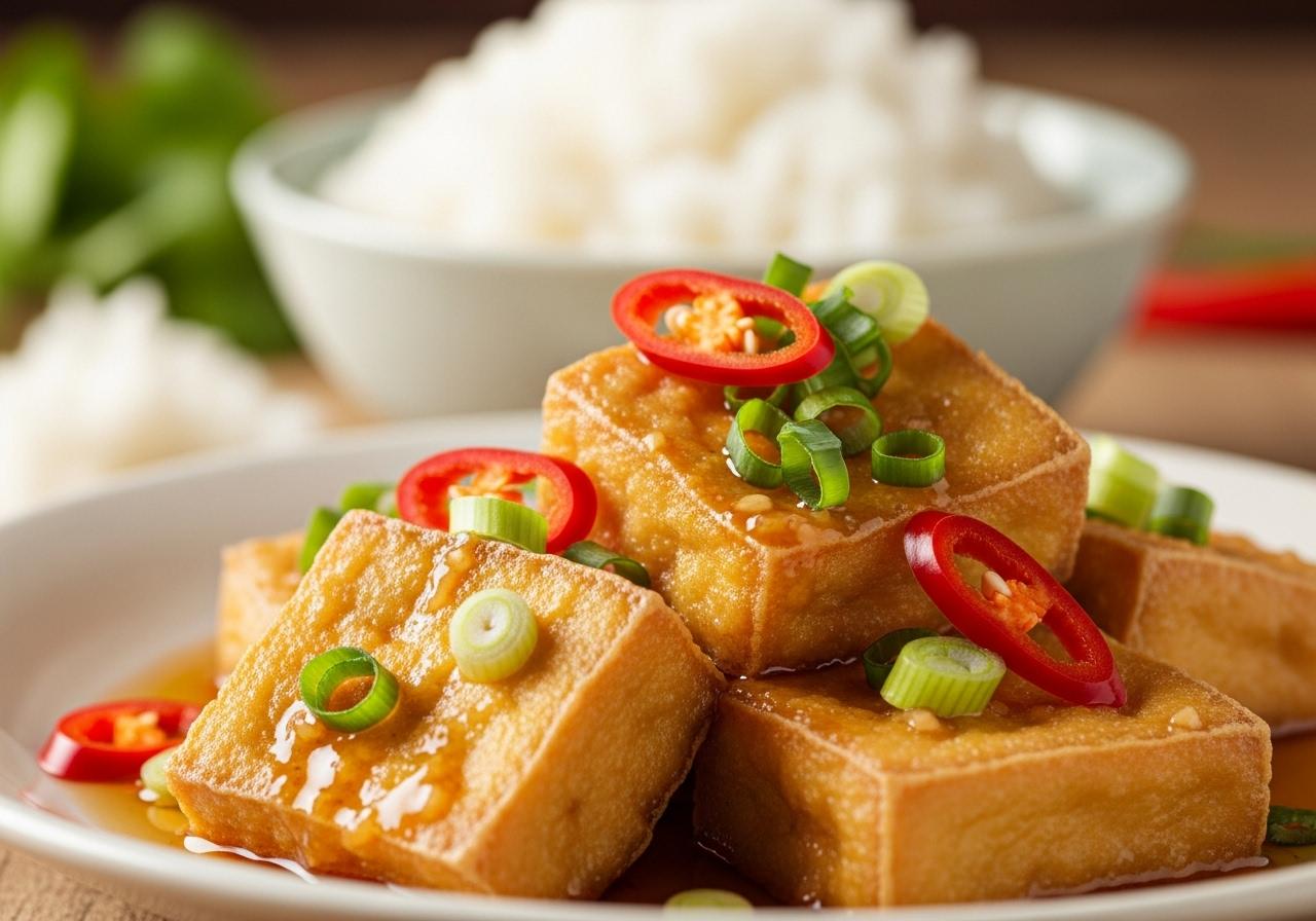 cách làm đậu hũ chiên nước mắm