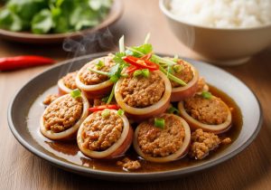 cách làm mực nhồi thịt rim nước mắm