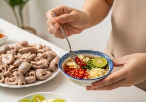 cách làm nước mắm chấm lòng lợn