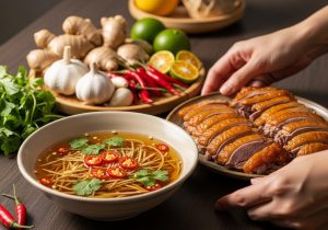 cách làm nước mắm gừng chấm vịt