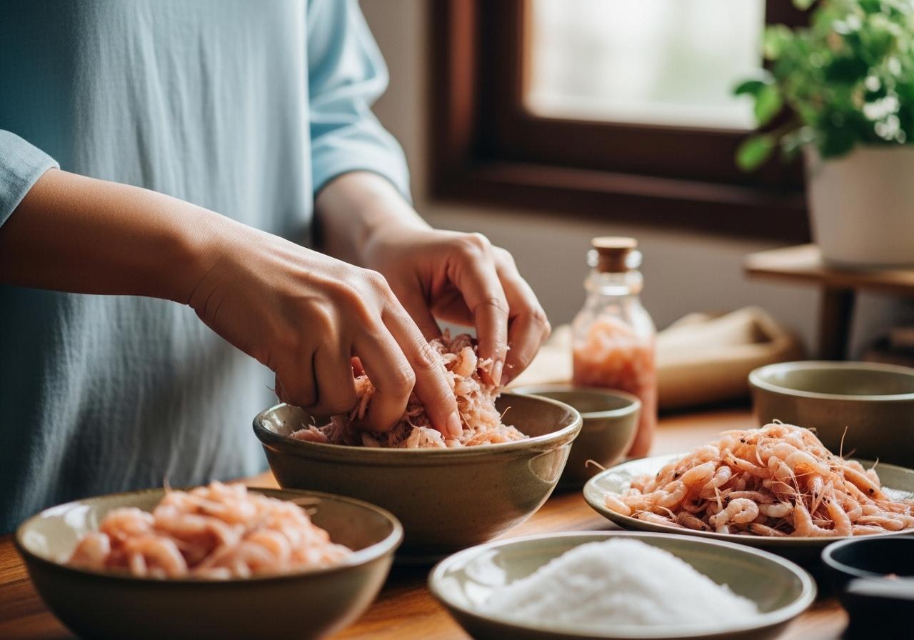 cách làm nước mắm từ tép