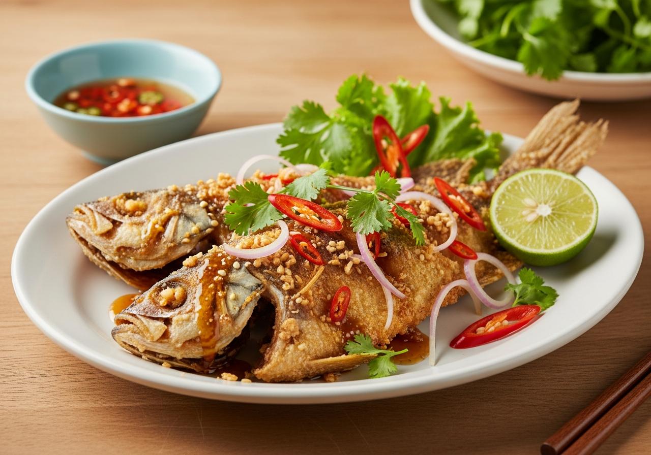 cách làm cá nục chiên nước mắm