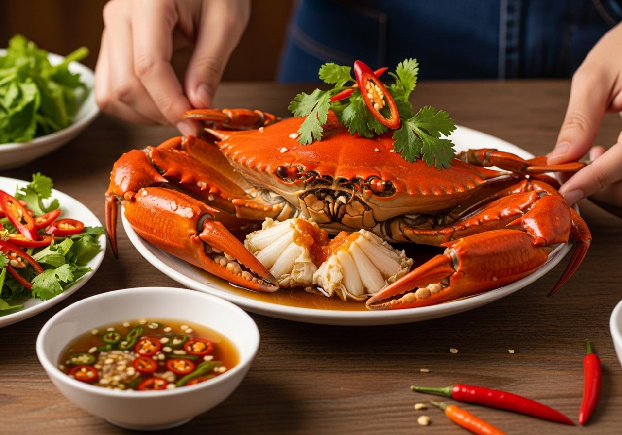 cách làm cua hấp nước mắm