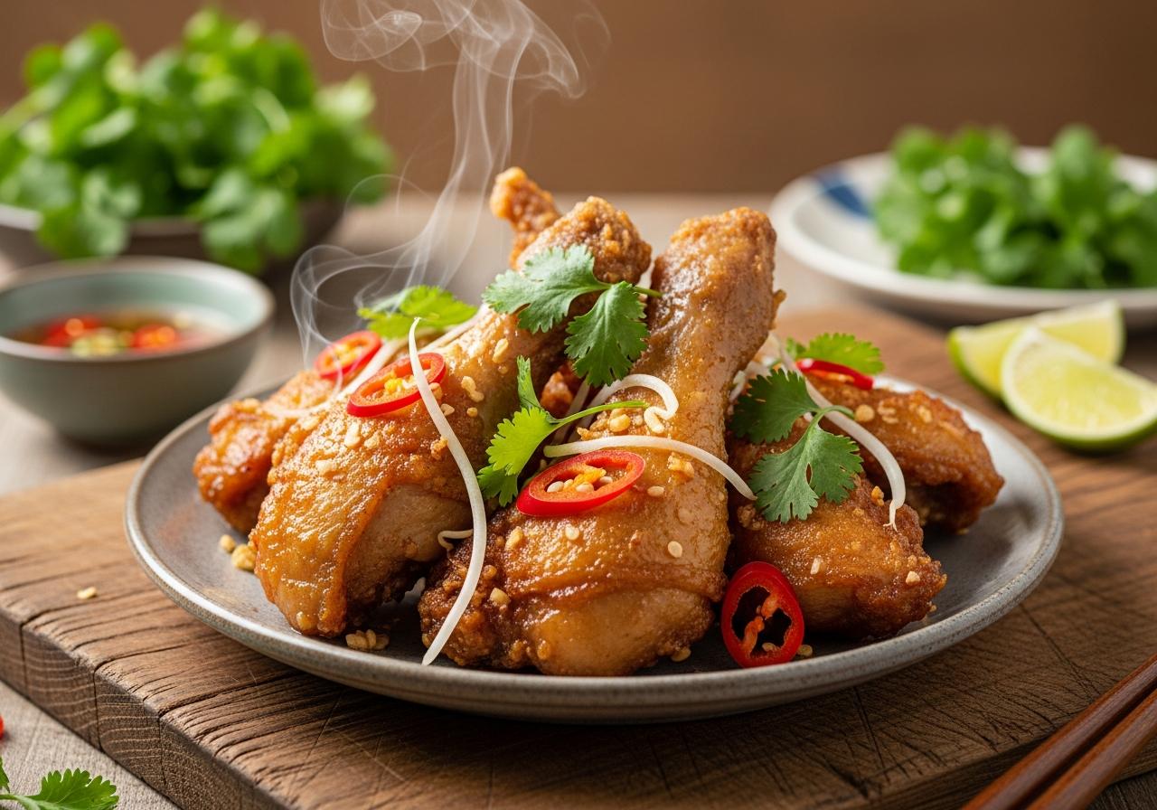 cách làm gà ác chiên nước mắm