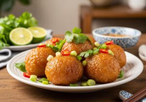 cách làm hột vịt lộn chiên nước mắm