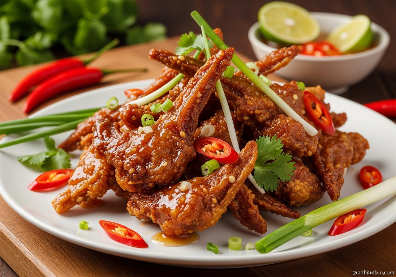 cách làm lưỡi vịt chiên nước mắm