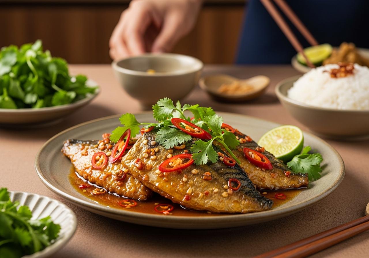 cách làm món cá thu chiên nước mắm