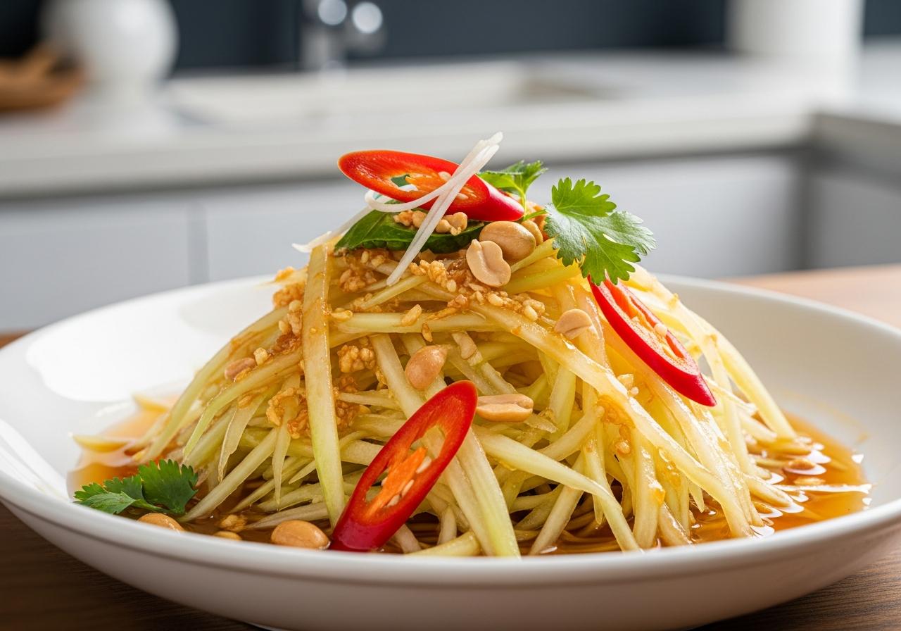 cách làm món đu đủ ngâm nước mắm