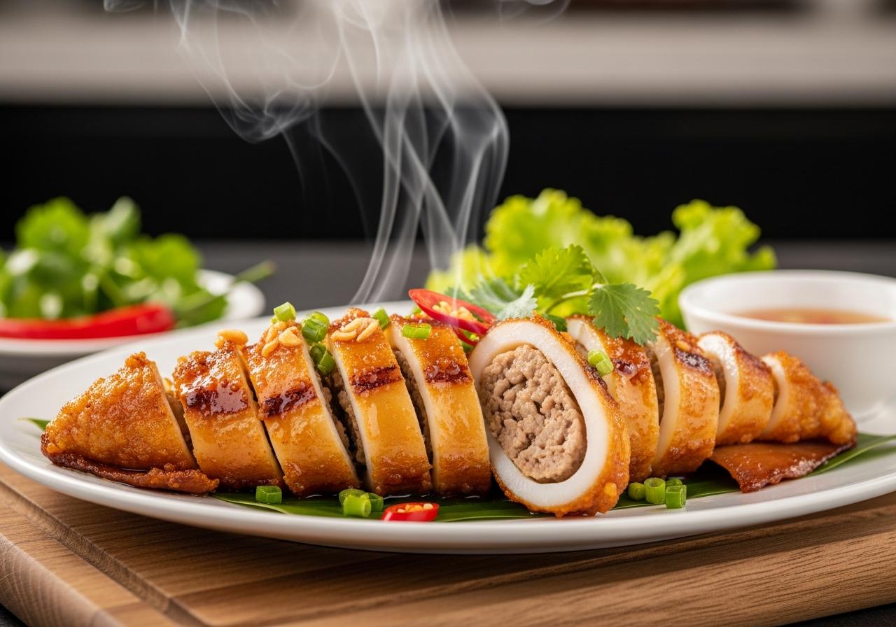 Công thức chi tiết cho món mực nhồi thịt chiên nước mắm vạn người mê