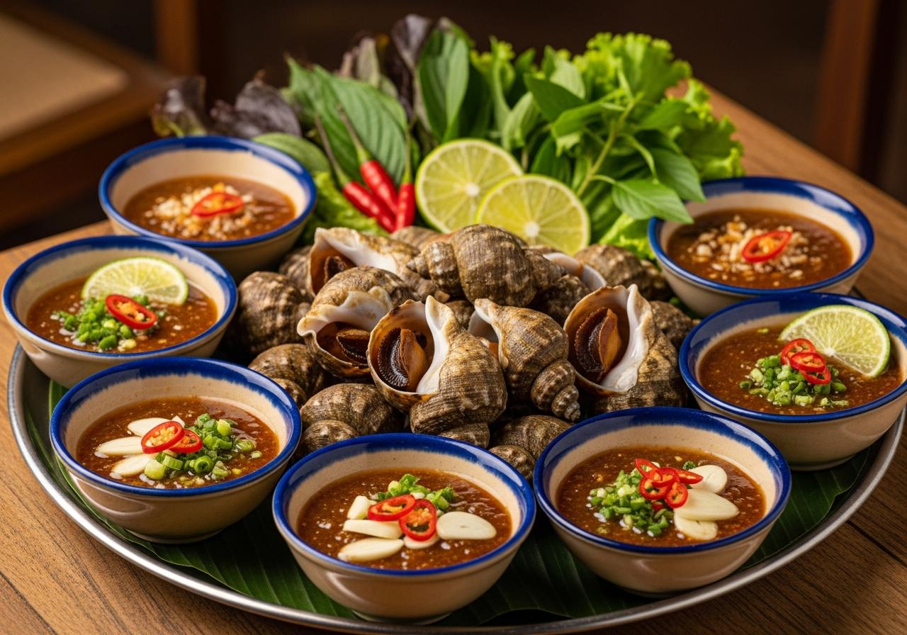 cách làm nước mắm chấm ốc gạo