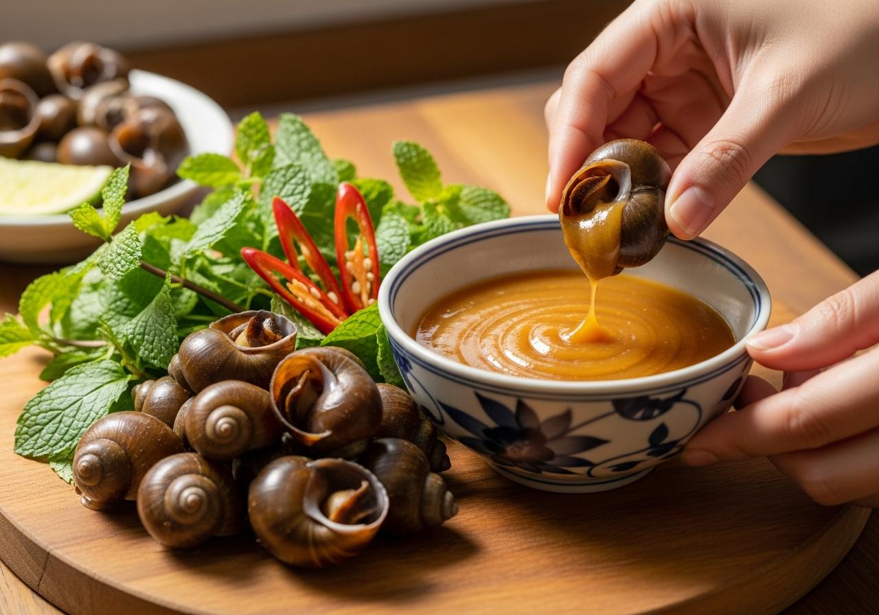 Biến tấu đa dạng với 3 cách làm nước chấm ốc hấp dẫn khác