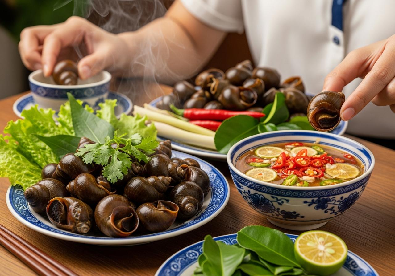 cách làm nước mắm chấm ốc luộc ngon