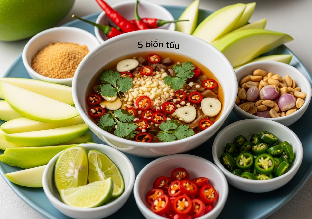 cách làm nước mắm chấm xoài ngon