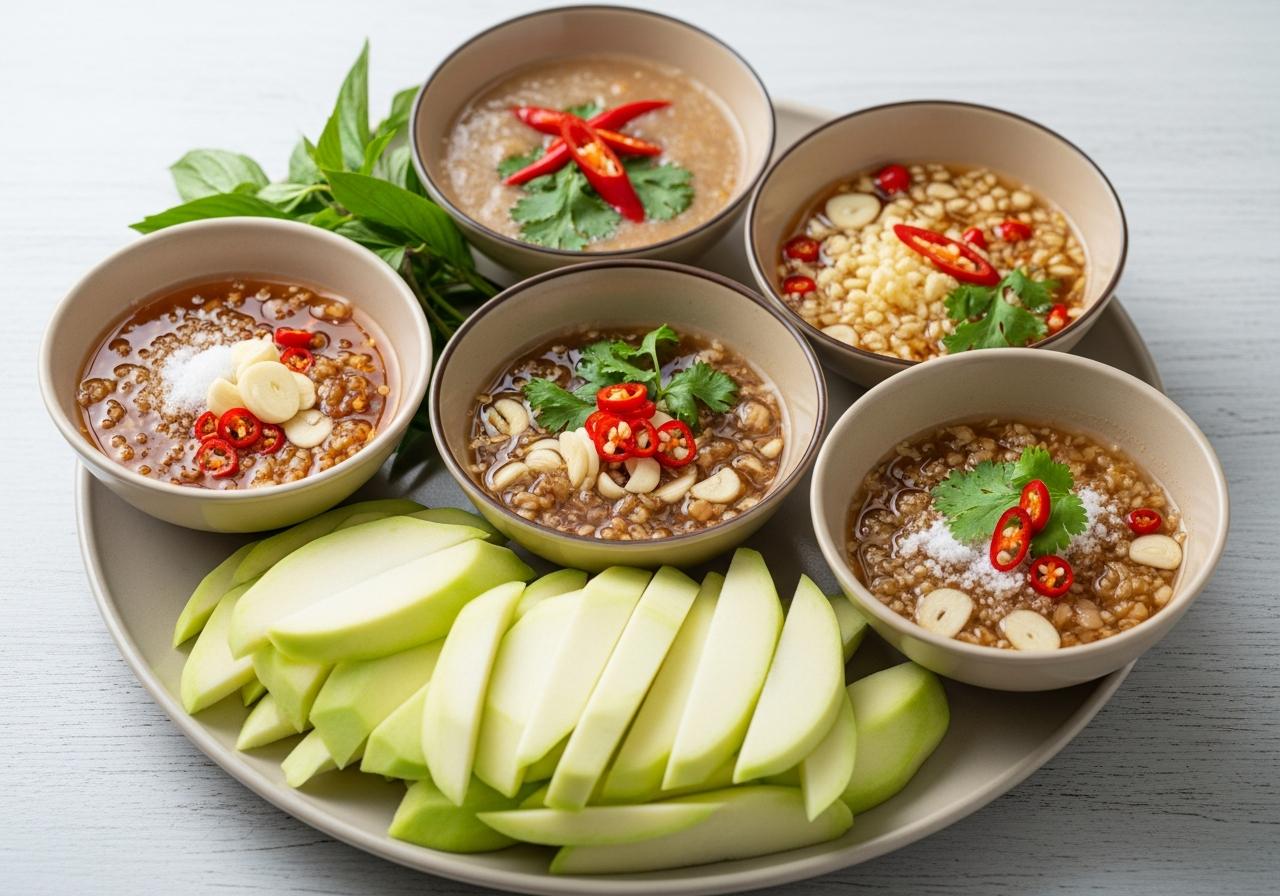 cách làm nước mắm chấm xoài non