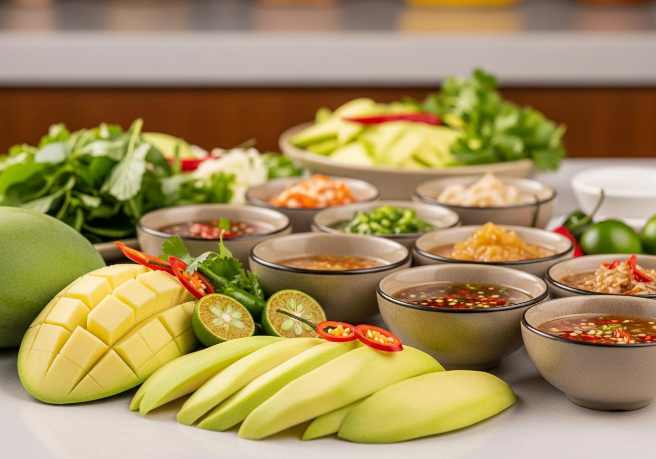 Tổng hợp các công thức biến tấu nước chấm xoài non độc đáo, lạ miệng