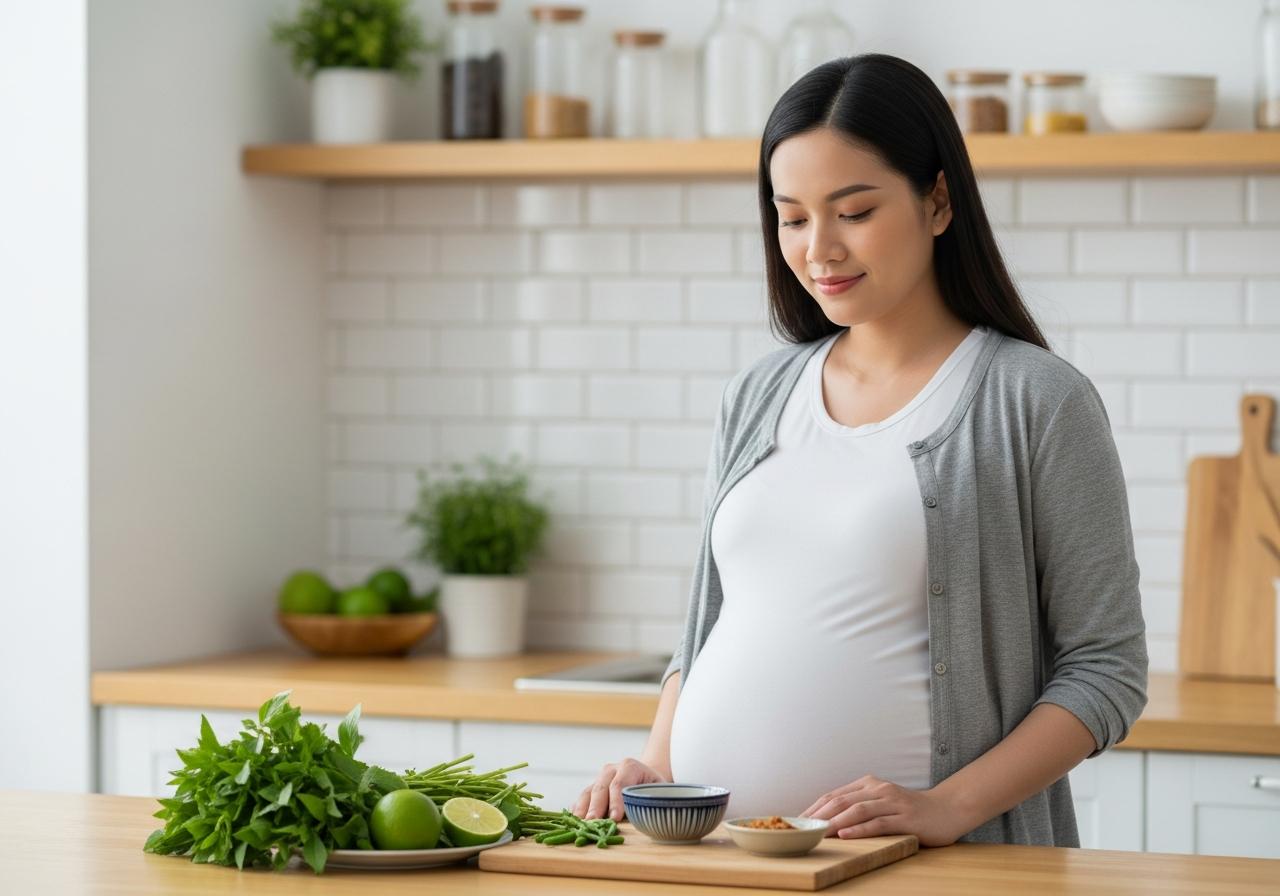 bà bầu có ăn được mắm tôm không