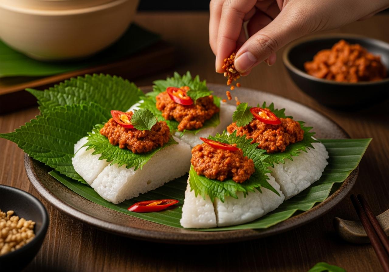 Bí quyết “vàng” để món bánh đúc mắm tôm ngon như ngoài hàng