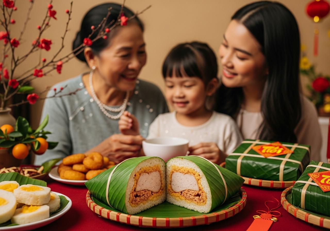 bánh tét miền trung