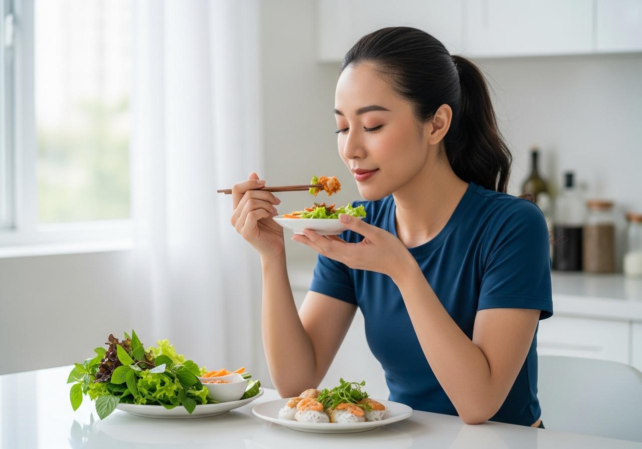 Ăn bánh tráng mắm ruốc có mập không? Chuyên gia nói gì?