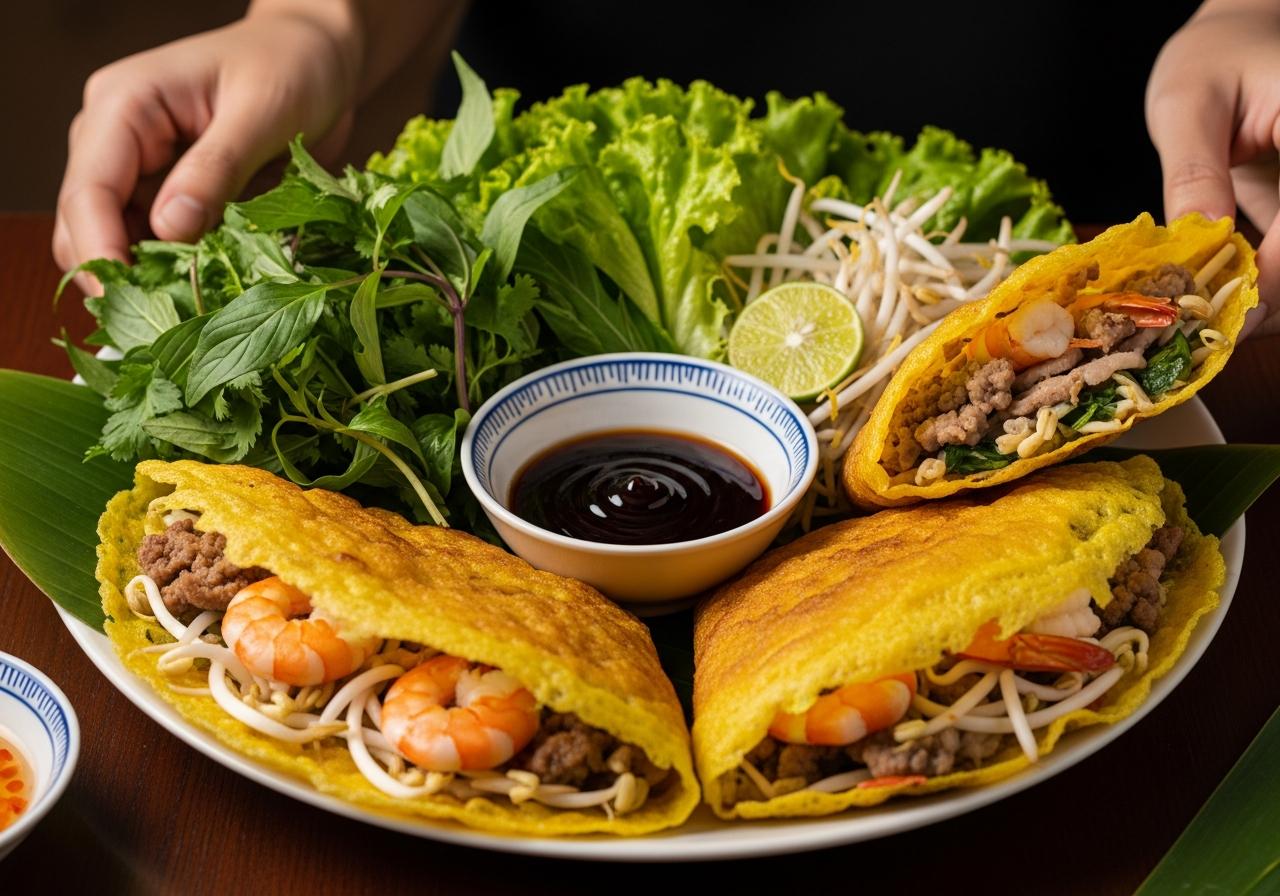 Thưởng Thức Bánh Xèo Miền Trung Đúng Cách