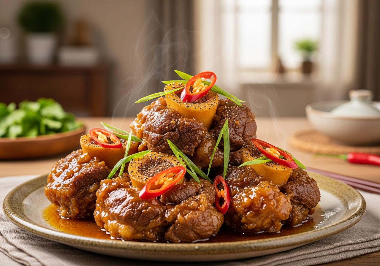 bắp bò rim nước mắm