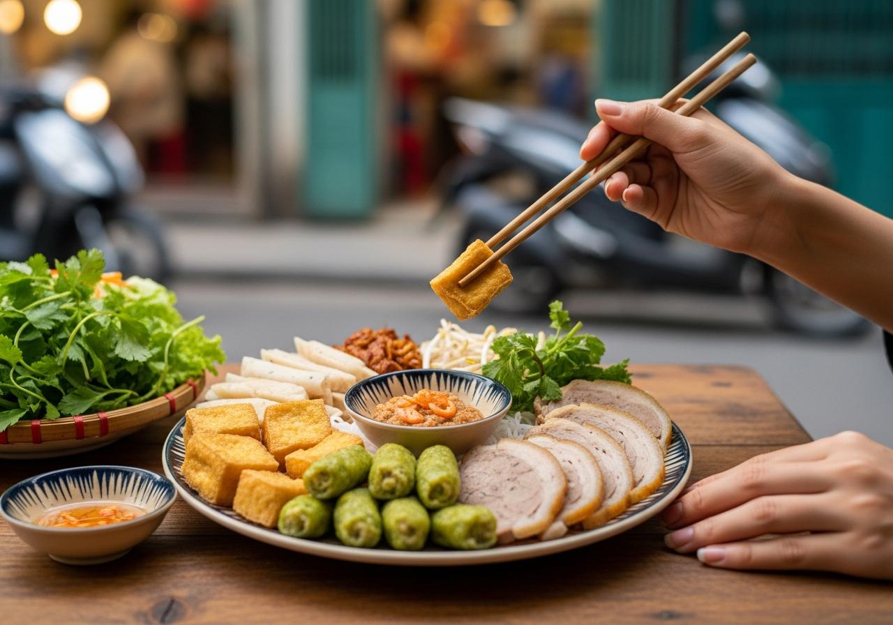 bún đậu mắm tôm phố nhỏ