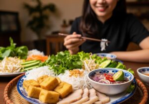 bún đậu phải có mắm tôm