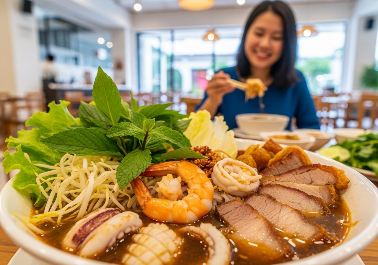 Top 6 quán bún mắm miền Tây Đà Nẵng ngon khó cưỡng, không gian thoáng