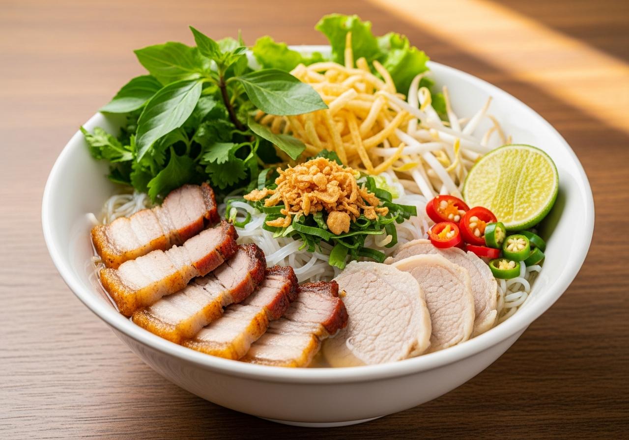 Các thành phần không thể thiếu để tô bún mắm tròn vị