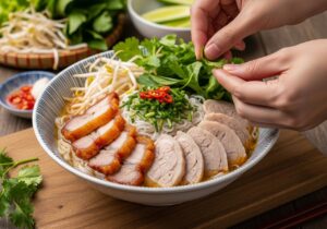 bún mắm thịt heo