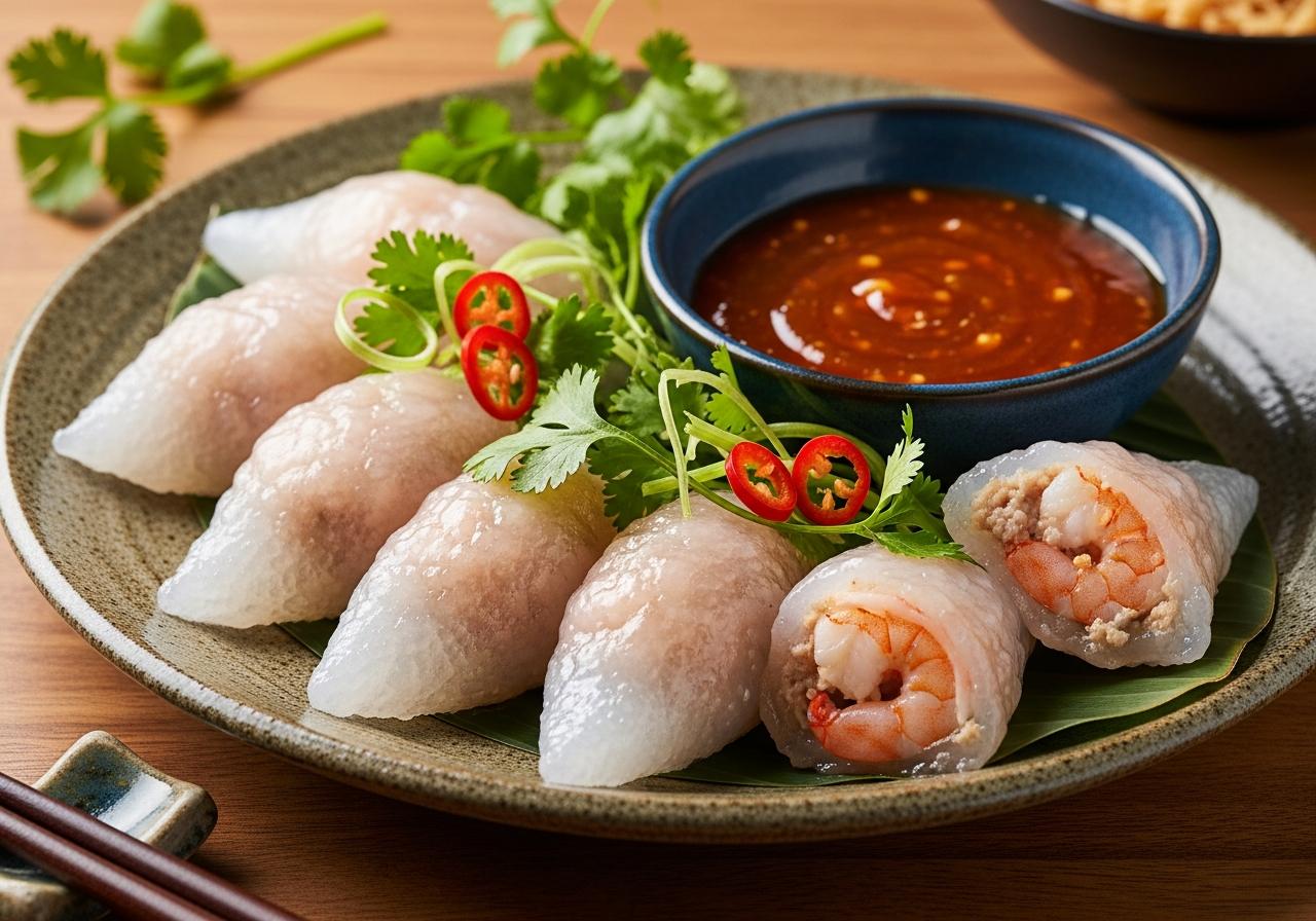 Công thức làm bánh bột lọc nhân tôm thịt chuẩn vị Huế cho bữa cơm gia đình