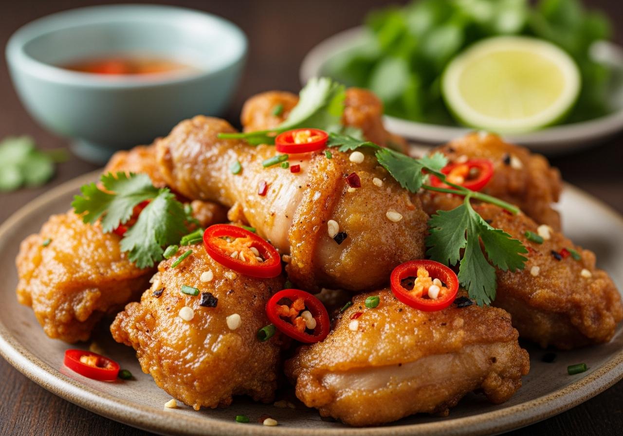 Bí quyết làm gà chiên nước mắm ngũ vị hương ngon 