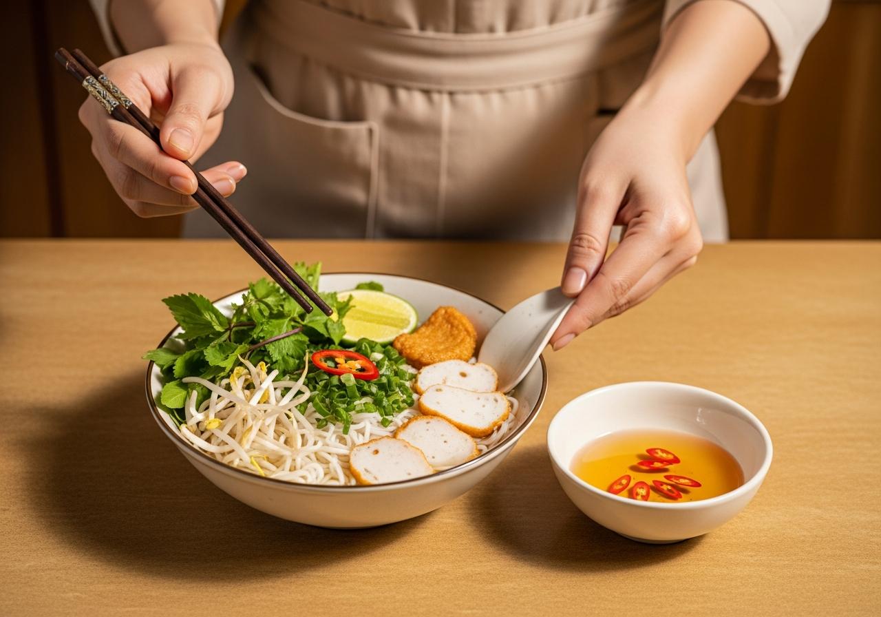 cách làm nước mắm ăn bún chả cá nha trang