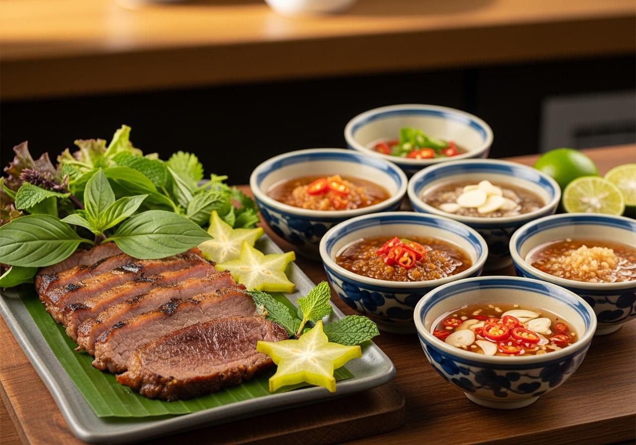 cách làm nước mắm chấm bê thui