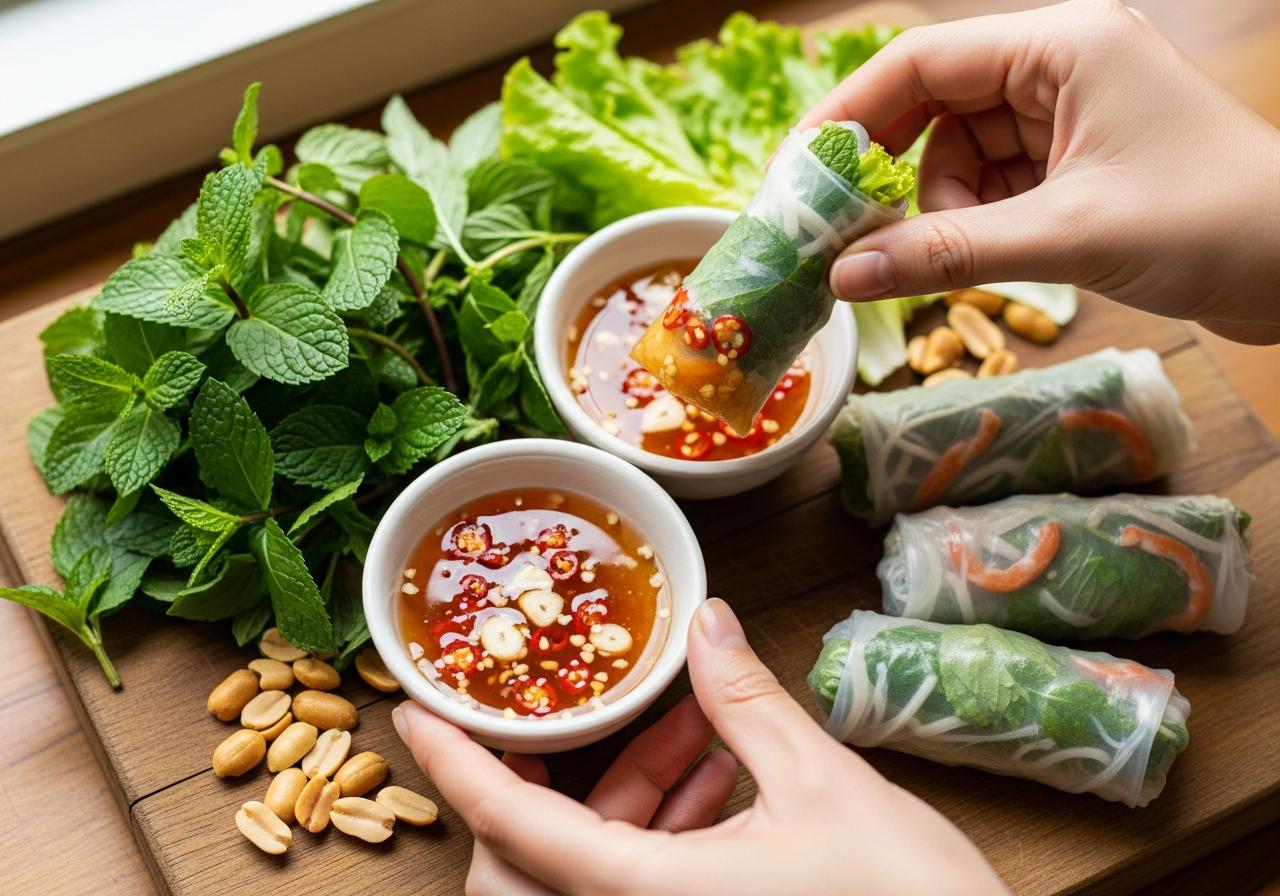 cách làm nước mắm chấm bò bía