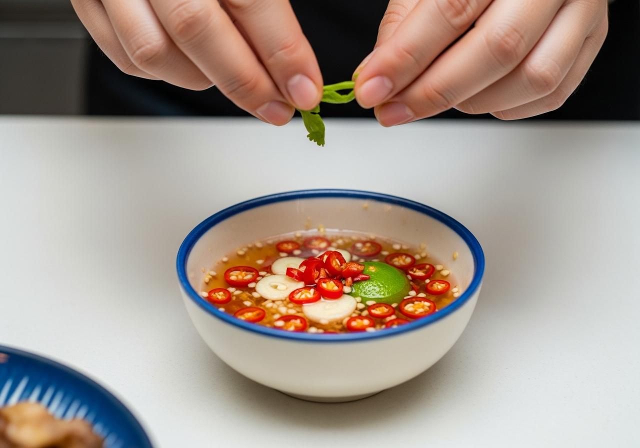 cách làm nước mắm chấm bò né