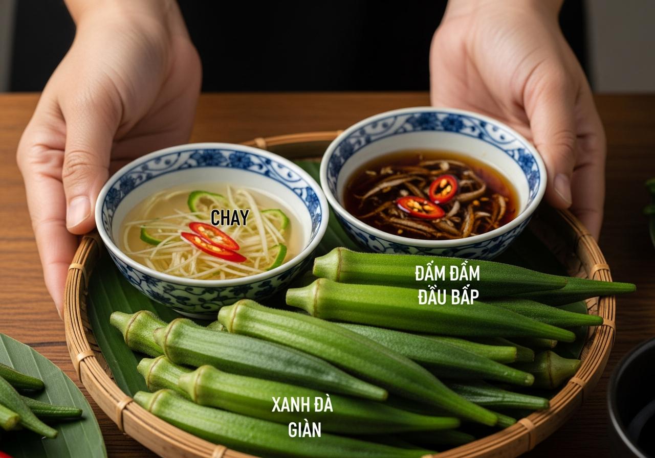 cách làm nước mắm chấm đậu bắp