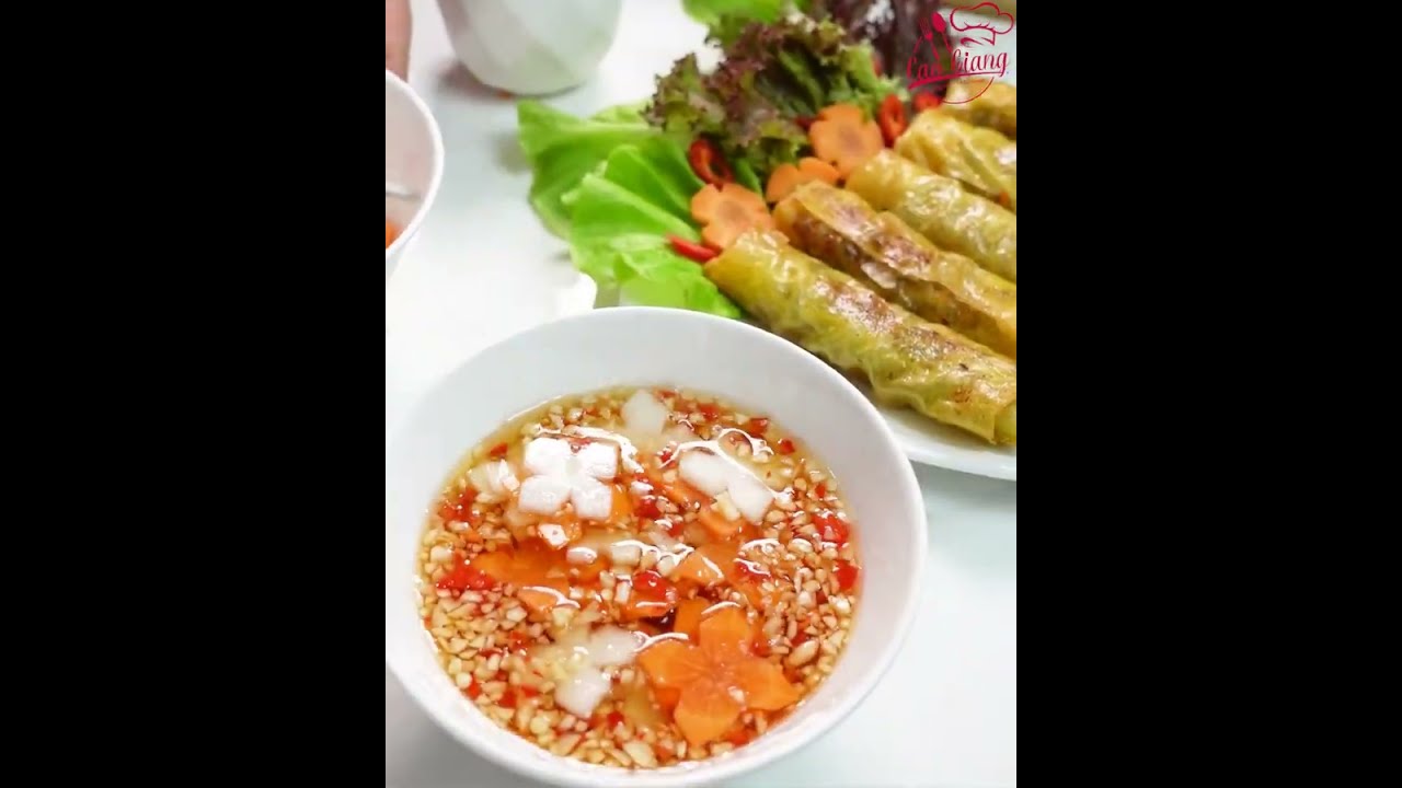 cách làm nước mắm chấm ram cuốn cải