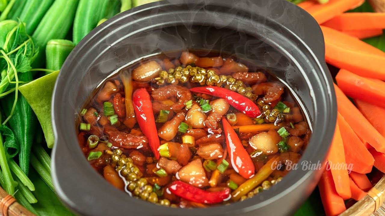 cách làm nước mắm kho tiêu