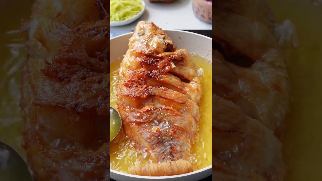 cá diêu hồng chiên mắm xoài