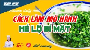 cách làm nước mắm mỡ hành