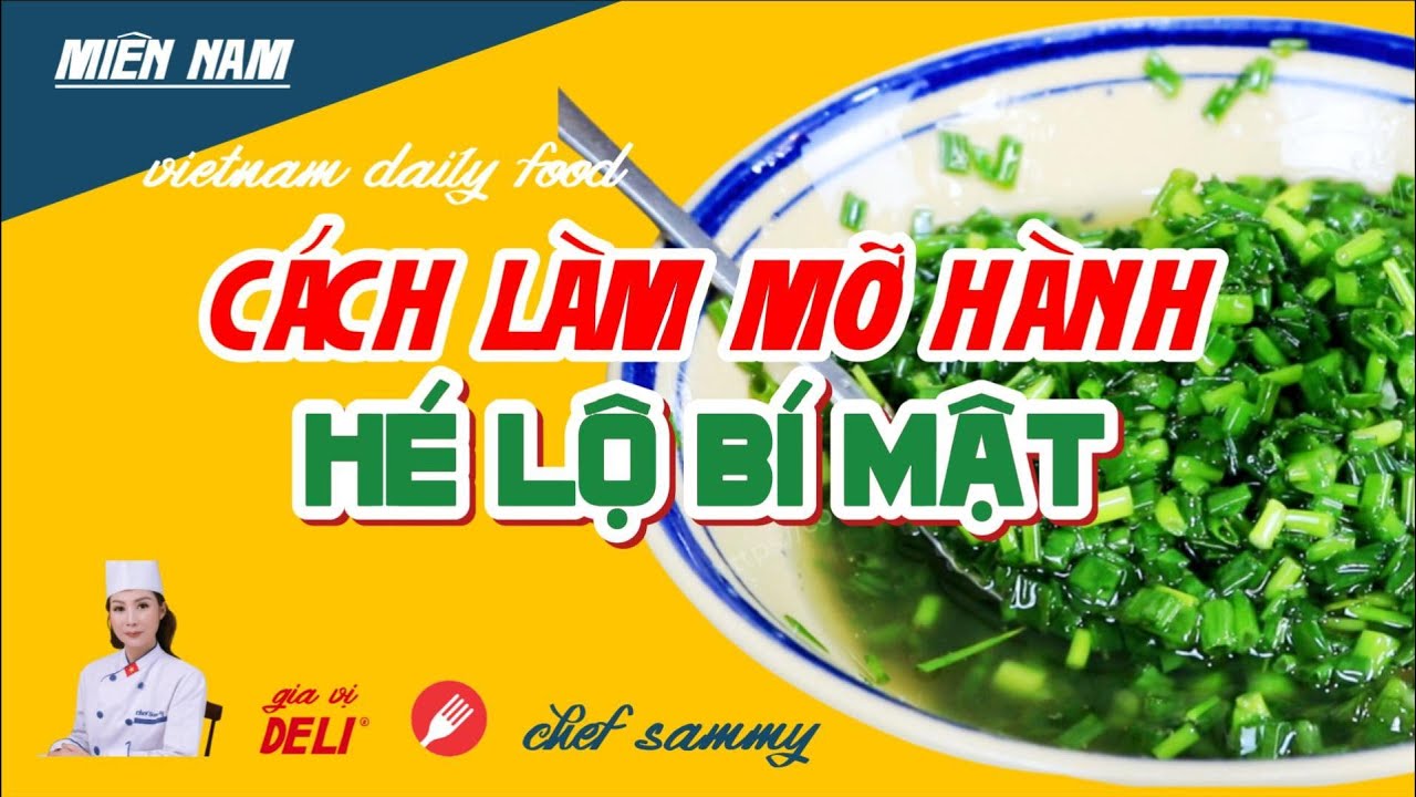 cách làm nước mắm mỡ hành