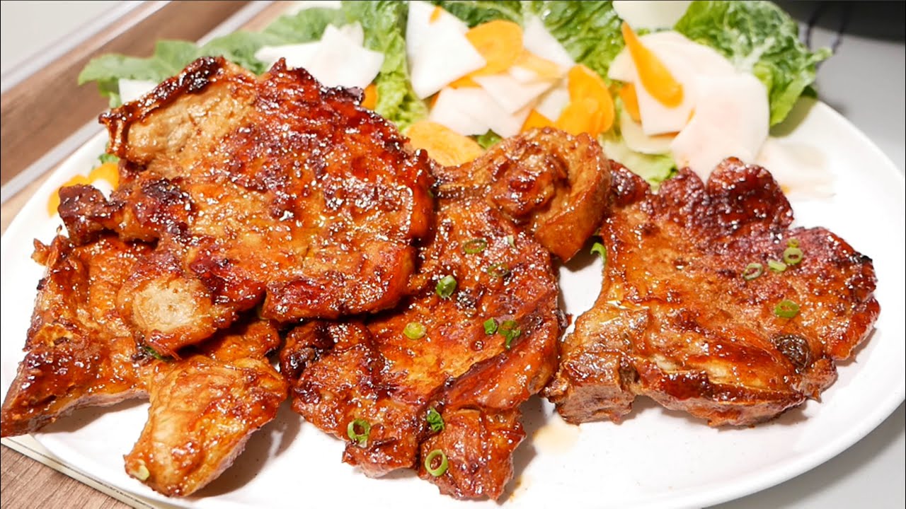 cách làm sườn cốt lết chiên nước mắm