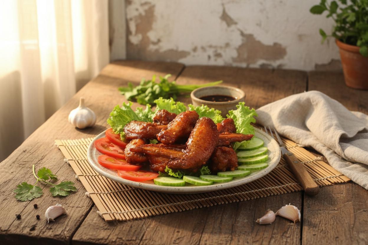 cánh gà chiên nước mắm tương ớt