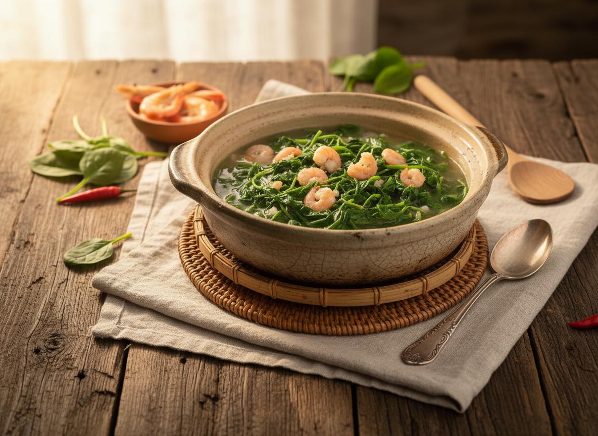 Biến tấu đa dạng cho món canh rau khoai lang thêm hấp dẫn